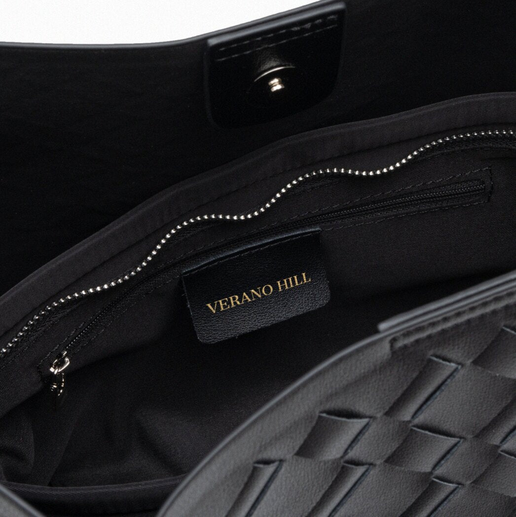 Mila Woven Shoulder Bag