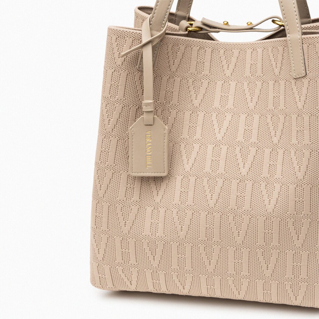VH Textured Medium Tote Bag