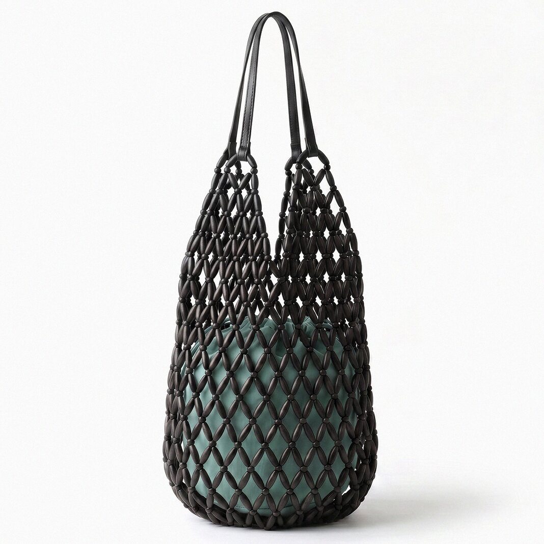 Paloma Beaded Net Shoulder Bag