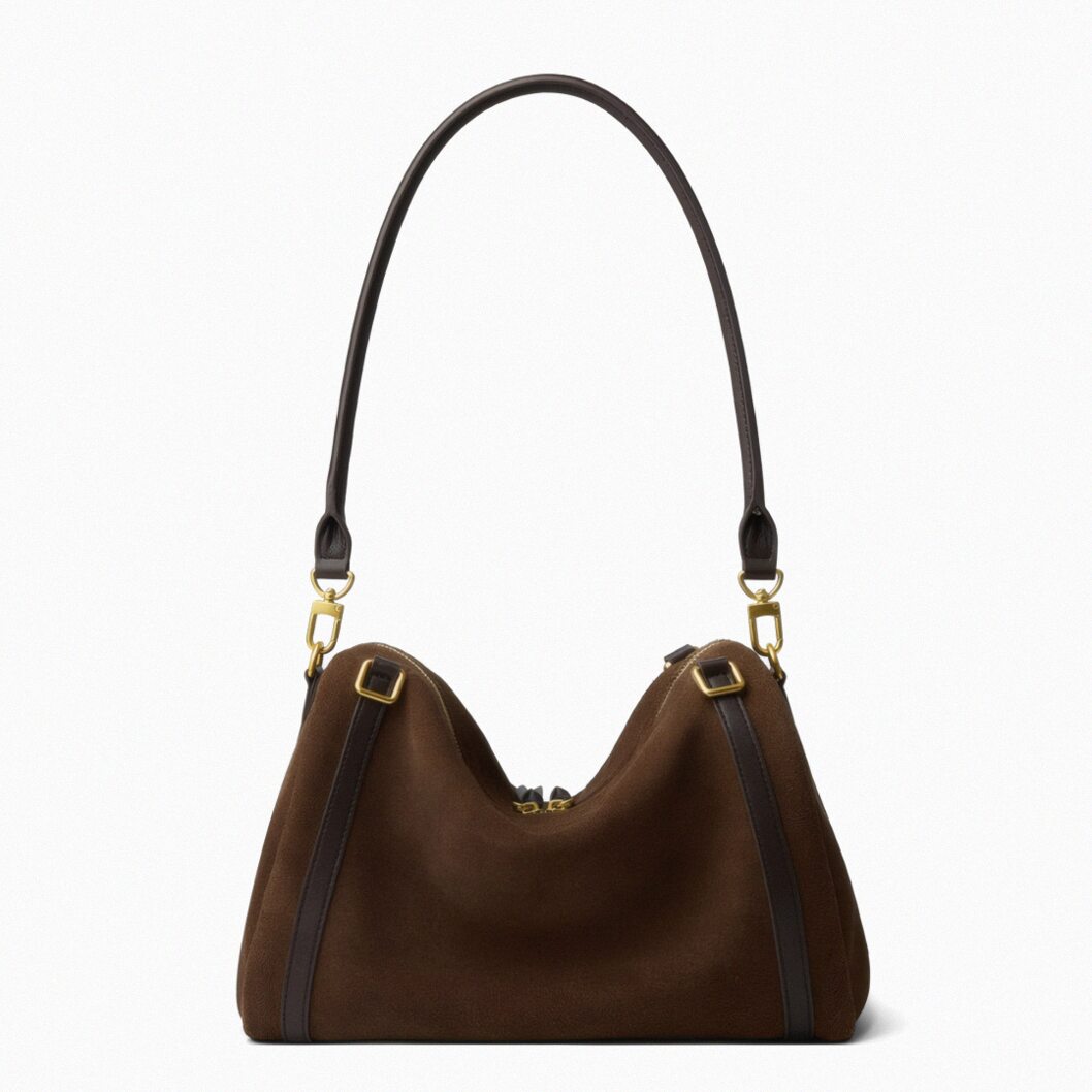 Voyageur Suede Shoulder Bag