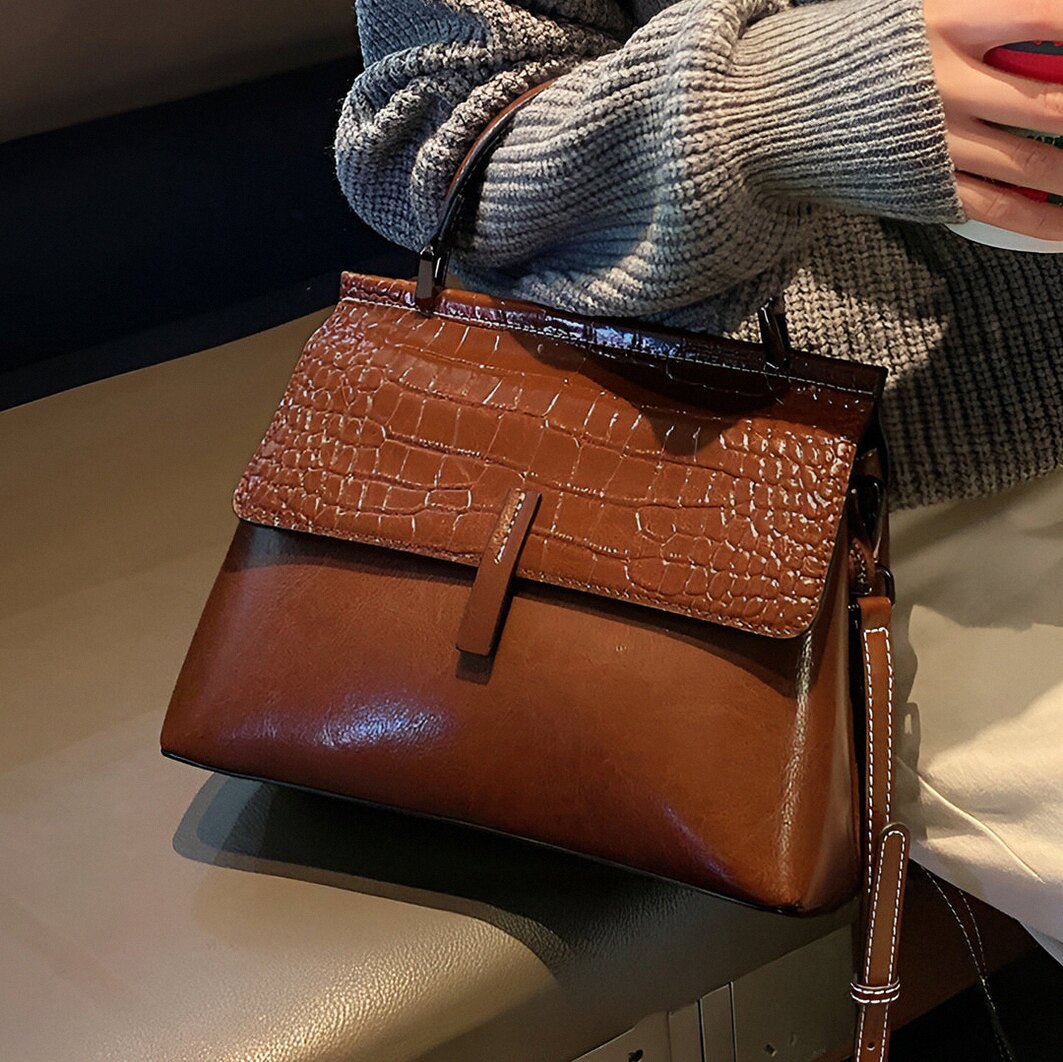 Kesha Croc Handbag