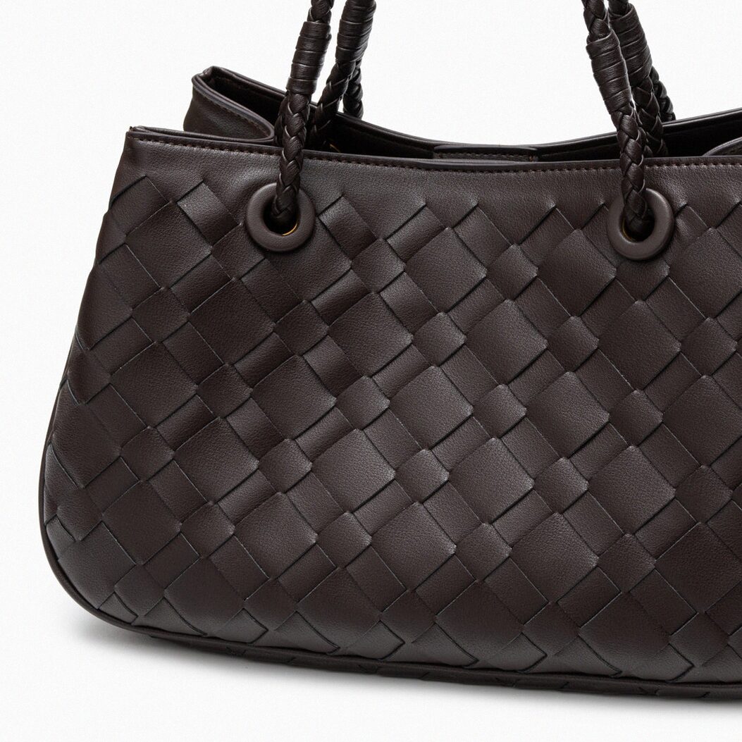 Noire Weave Shoulder Bag