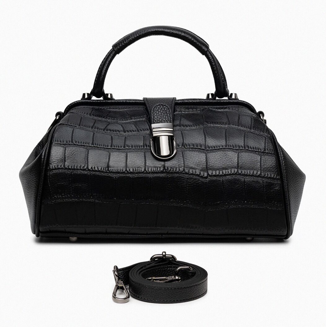 Elena Crocodile Handbag